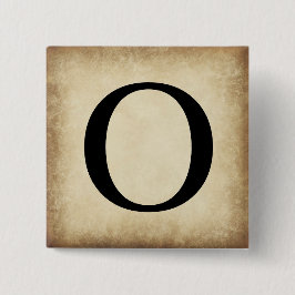 Griechischer Alphabet-Brief Omicron Button