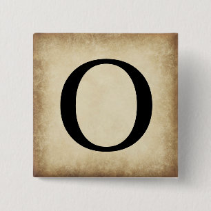 Griechischer Alphabet-Brief Omicron Button