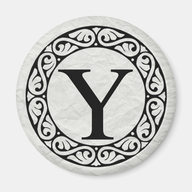 Griechischer Alphabet-Brief Upsilon Magnet (Vorne)