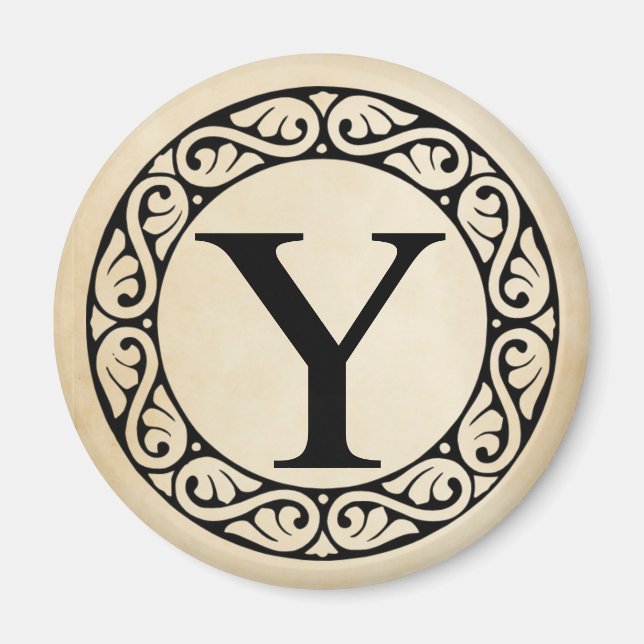 Griechischer Alphabet-Brief Upsilon Magnet (Vorne)