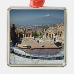 Griechischer Amphitheatre 3 Silbernes Ornament