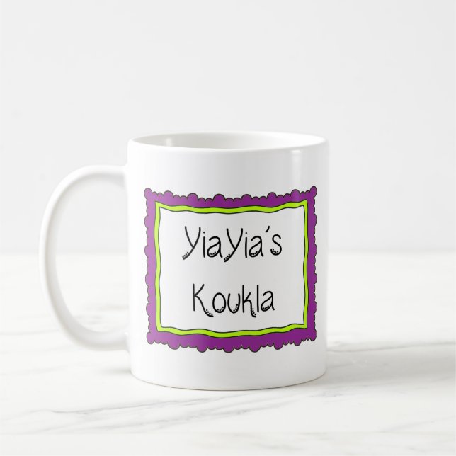 Griechischer Becher "YiaYia's Koukla" Kaffeetasse (Links)