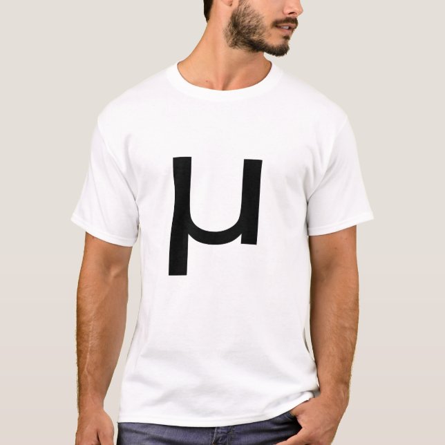 Griechischer Brief Mu T-Shirt (Vorderseite)