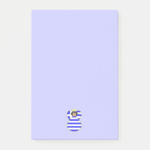 Griechischer Engel mit schwarzen Haaren Post-it Klebezettel