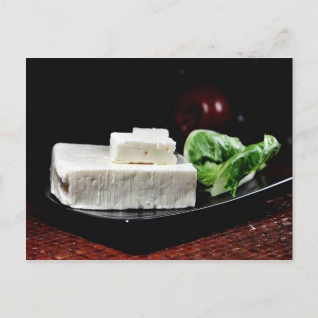 Griechischer Feta-Käse Postkarte (Vorderseite)