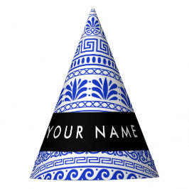 Griechischer Fret, Mixed Meander Key, Blau, Ihr Na Partyhütchen