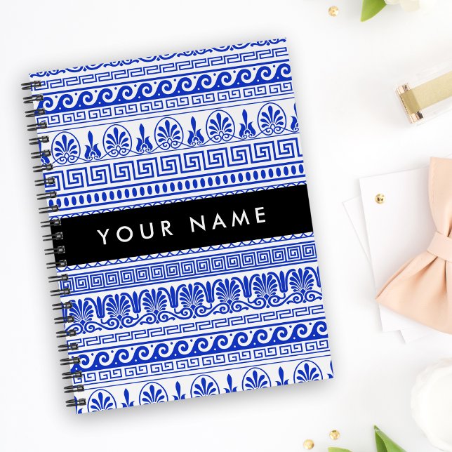 Griechischer Fret, Mixed Meander Key, Blau, Ihr Na Planer (Von Creator hochgeladen)