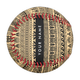 Griechischer Fret, Mixed Meander Key, Braun, Ihr N Baseball