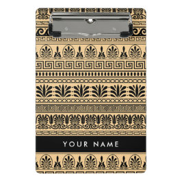 Griechischer Fret, Mixed Meander Key, Braun, Ihr N Mini Klemmbrett