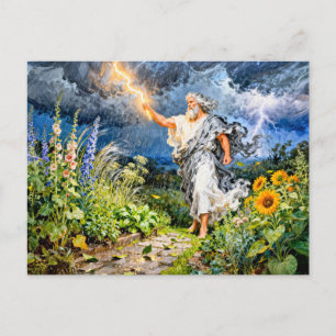 Griechischer Gott Boreas Wintergarten Postkarte