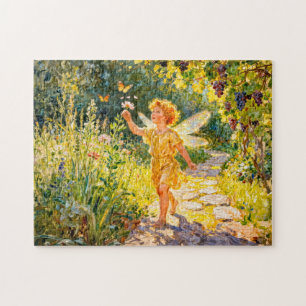 Griechischer Gott Eros im Garten Puzzle