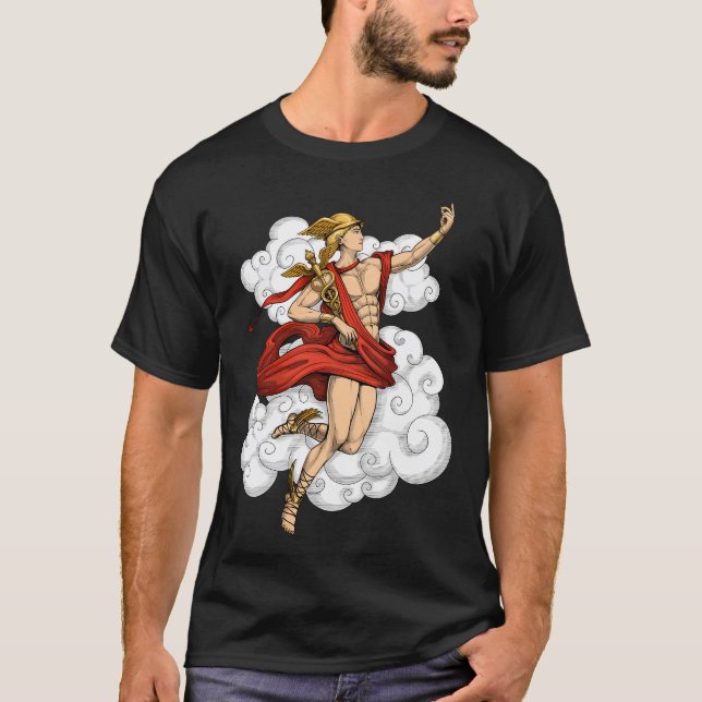 griechischer Gott Hermes T-Shirt (Vorderseite)