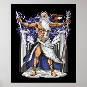 Griechischer Gott Zeus Poster