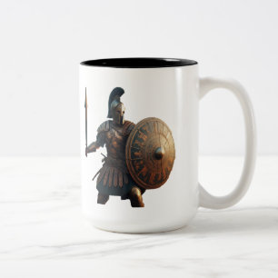 Griechischer Hoplit  Zweifarbige Tasse