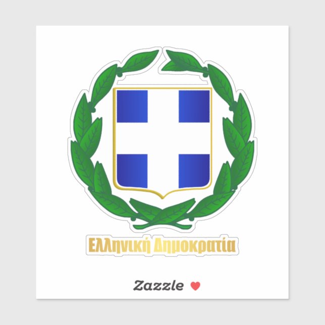 Griechischer Kakao Aufkleber (Blatt)