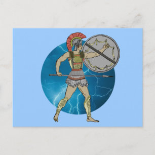 Griechischer Krieger Postkarte