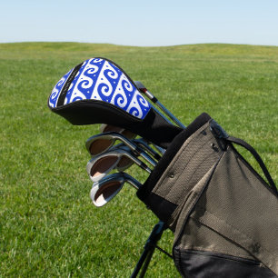Griechischer Masander-Schlüssel, Wave Key, Blau, I Golf Headcover