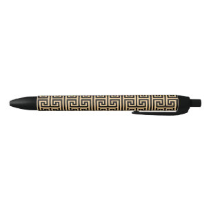Griechischer Meander Key Square H Pattern Brown Kugelschreiber