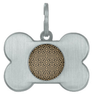 Griechischer Meander Key Square H Pattern Brown Tiermarke