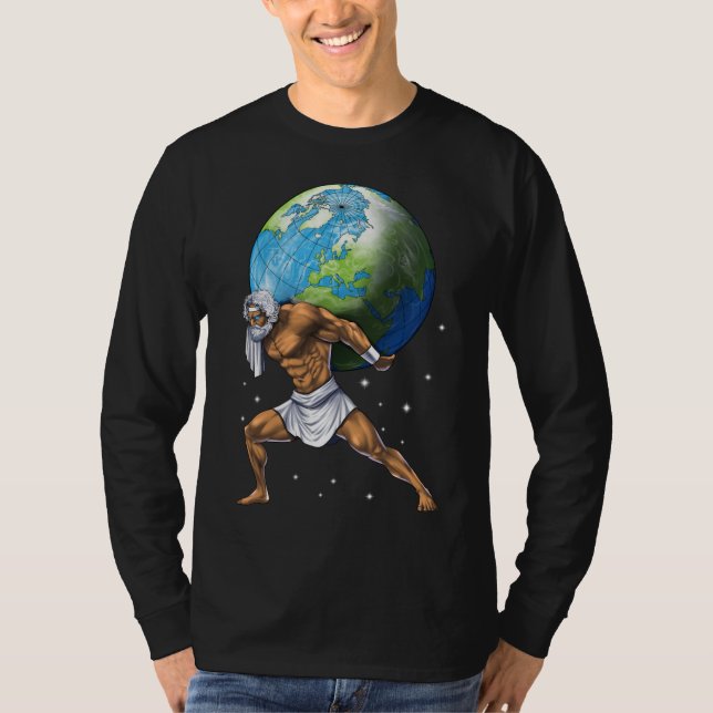 Griechischer Mythologie, Gott Atlas T-Shirt (Vorderseite)