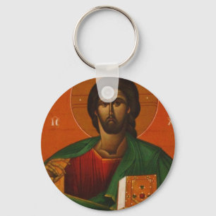 GRIECHISCHER ORTHODOXER IKONEN-JESUS CHRISTUS SCHLÜSSELANHÄNGER