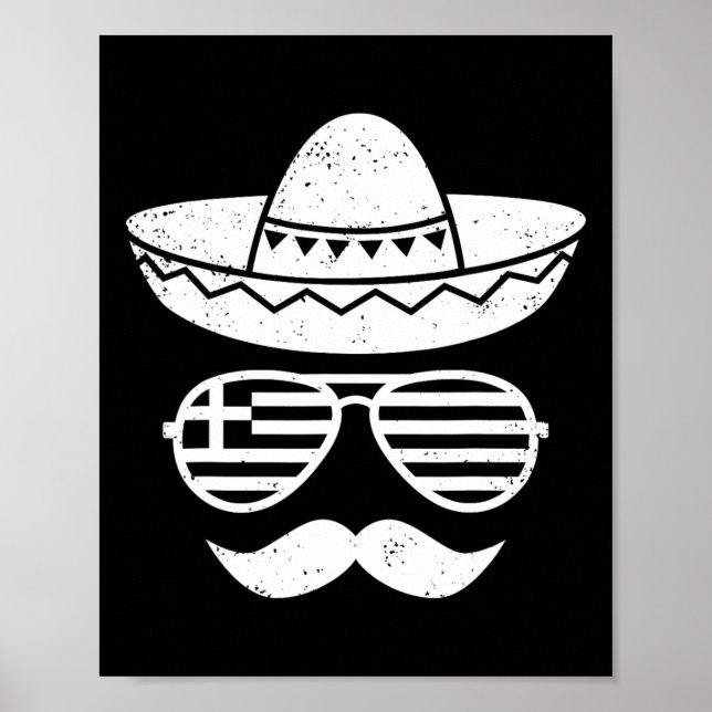 Griechischer Ostersalon Cinco De Mayo Mexiko Kinde Poster (Vorne)