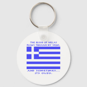 Griechischer Ouzo Schlüsselanhänger