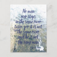 Griechischer Philosoph Heraclitus River Zitat