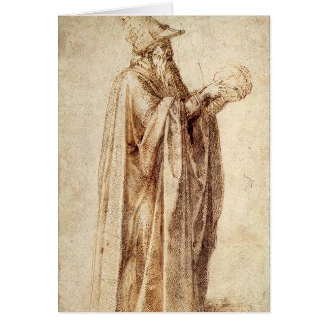 Griechischer Philosoph mit menschlichem Schädel vo (Vorne)