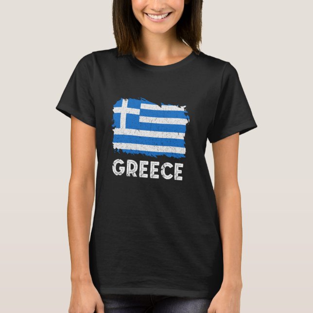 Griechischer Pride griechischer Roots Hellenic Vin T-Shirt (Vorderseite)