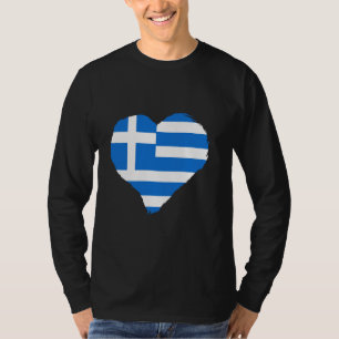 Griechischer Pride Heart Hellenes Griechischer Roo T-Shirt