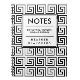 Griechischer Schlüssel Notizblock