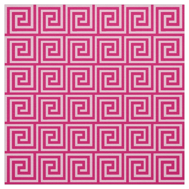 Griechischer Schlüssel, pinkfarben und hellrosa Stoff (Muster)