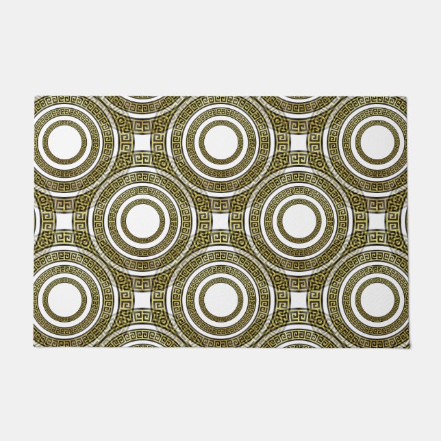 Griechischer Schlüsselanhänger für geometrische Sy Fußmatte (Vorderseite)