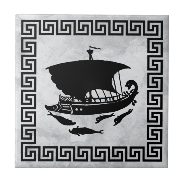 Griechischer Schlüsselentwurf Fliese (Vorderseite)