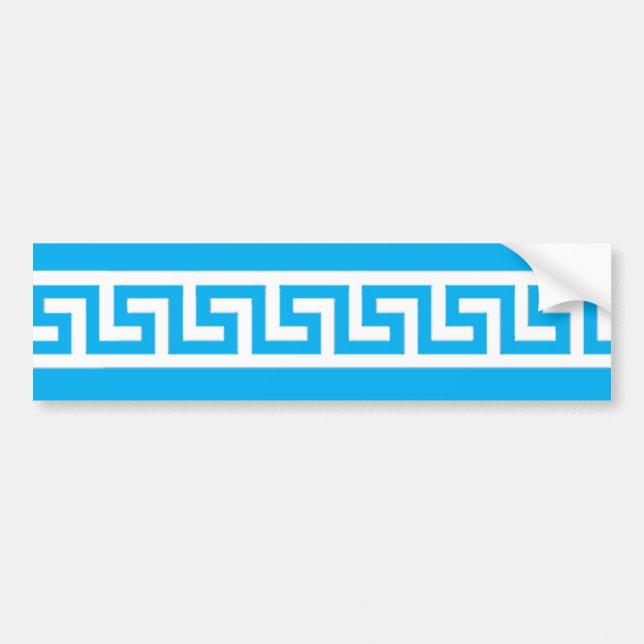 Griechischer Schlüsselmuster-Autoaufkleber Autoaufkleber (Vorne)