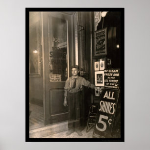 Griechischer Schuhputzjunge 1908 Poster