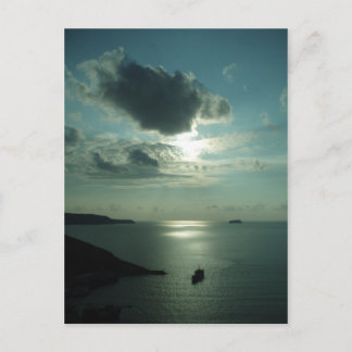 Griechischer Sonnenuntergang Postkarte