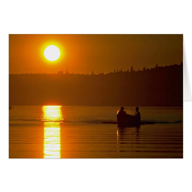 Griechischer Sonnenuntergang über Meer (Vorderseite (Horizontal))