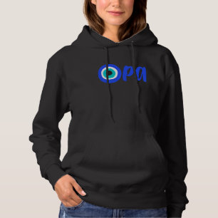 Griechischer Stolz OPA Evil Eye Hellas Griechenlan Hoodie