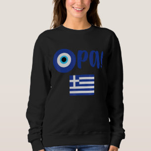 Griechischer Stolz Opa Griechische Flagge Hellas G Sweatshirt