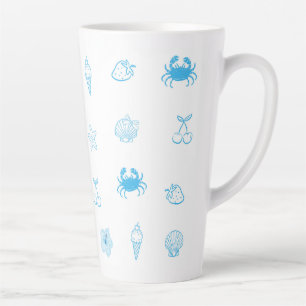 Griechischer Strand Minimalist Milchtasse