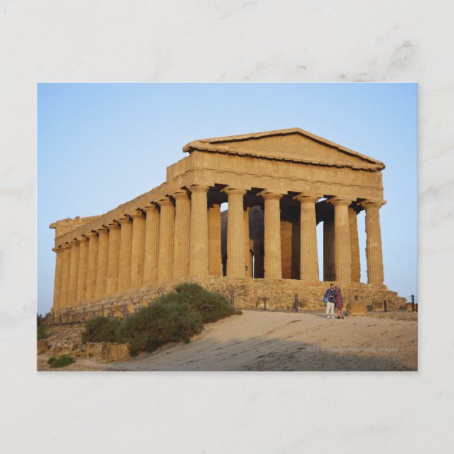 Griechischer Tempel Postkarte (Vorderseite)