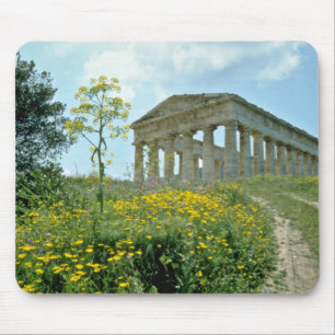 Griechischer Tempel, Segesta, Blumen Siziliens, Mousepad