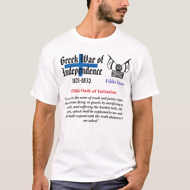 Griechischer Unabhängigkeitskrieg T-Shirt (Vorderseite)