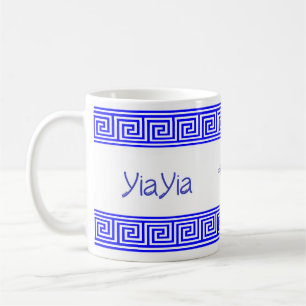 Griechischer YiaYia Keramikbecher Kaffeetasse