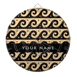 Griechischer Zeigerschlüssel, Wave Key, Braun, Ihr Dartscheibe