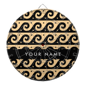 Griechischer Zeigerschlüssel, Wave Key, Braun, Ihr Dartscheibe