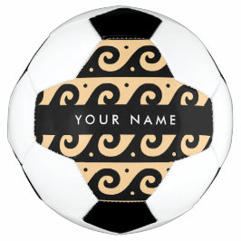 Griechischer Zeigerschlüssel, Wave Key, Braun, Ihr Fußball