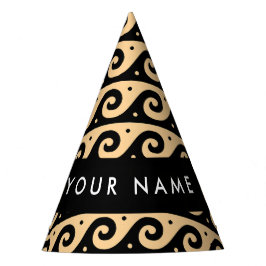 Griechischer Zeigerschlüssel, Wave Key, Braun, Ihr Partyhütchen